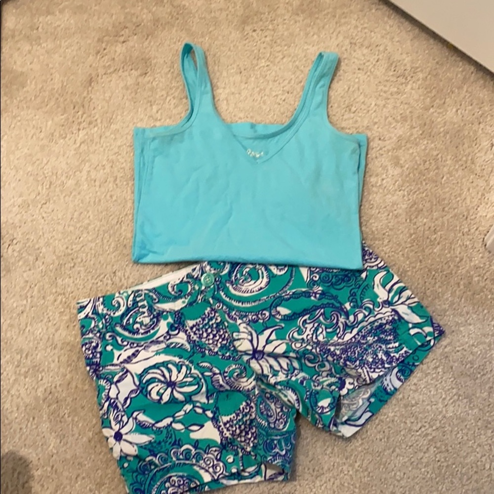 Lilly Pulitzer Tank Top and Shorts